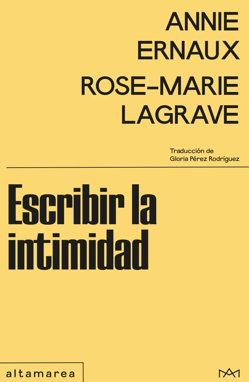 Portada: Escribir la intimidad