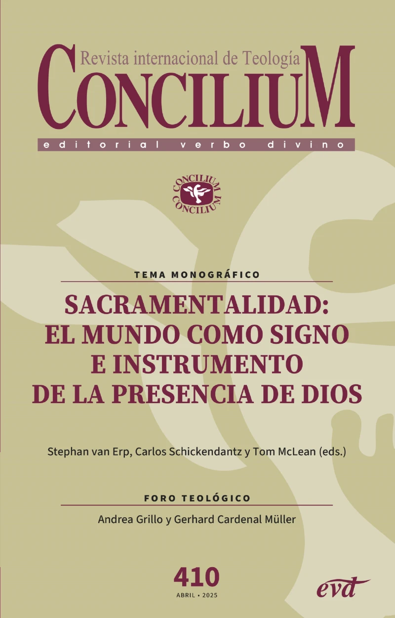 Portada: Sacramentalidad: el mundo como signo e instrumento de la presencia de Dios