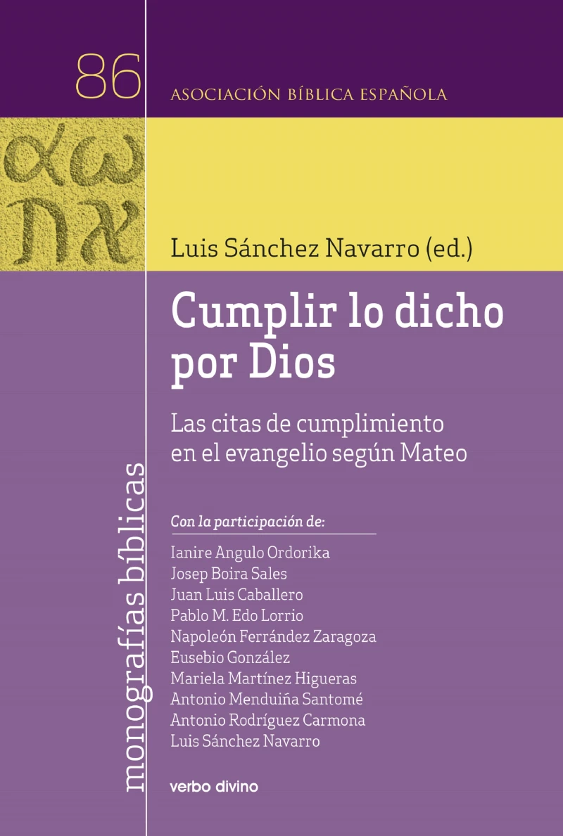 Portada: Cumplir lo dicho por Dios