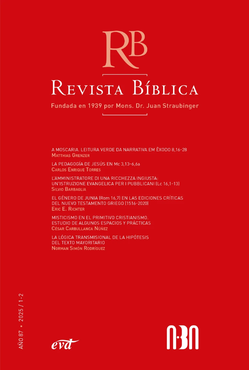 Portada: Revista Bíblica 2025/1-2 - Año 87