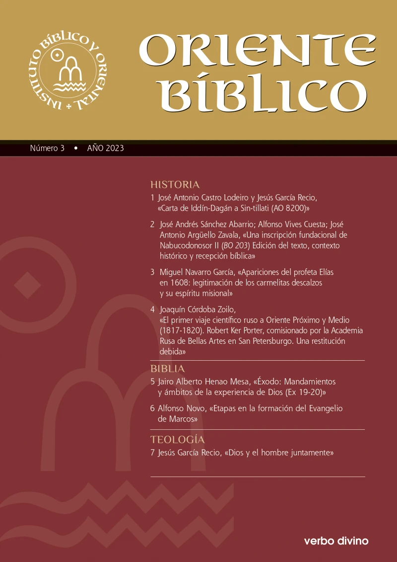 Portada: Oriente Bíblico nº 3