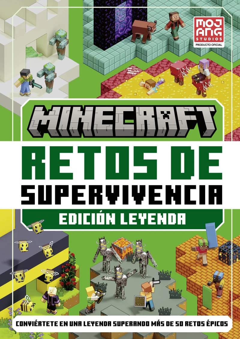 Portada: Minecraft oficial: Retos de supervivencia 2 (Edición leyenda)