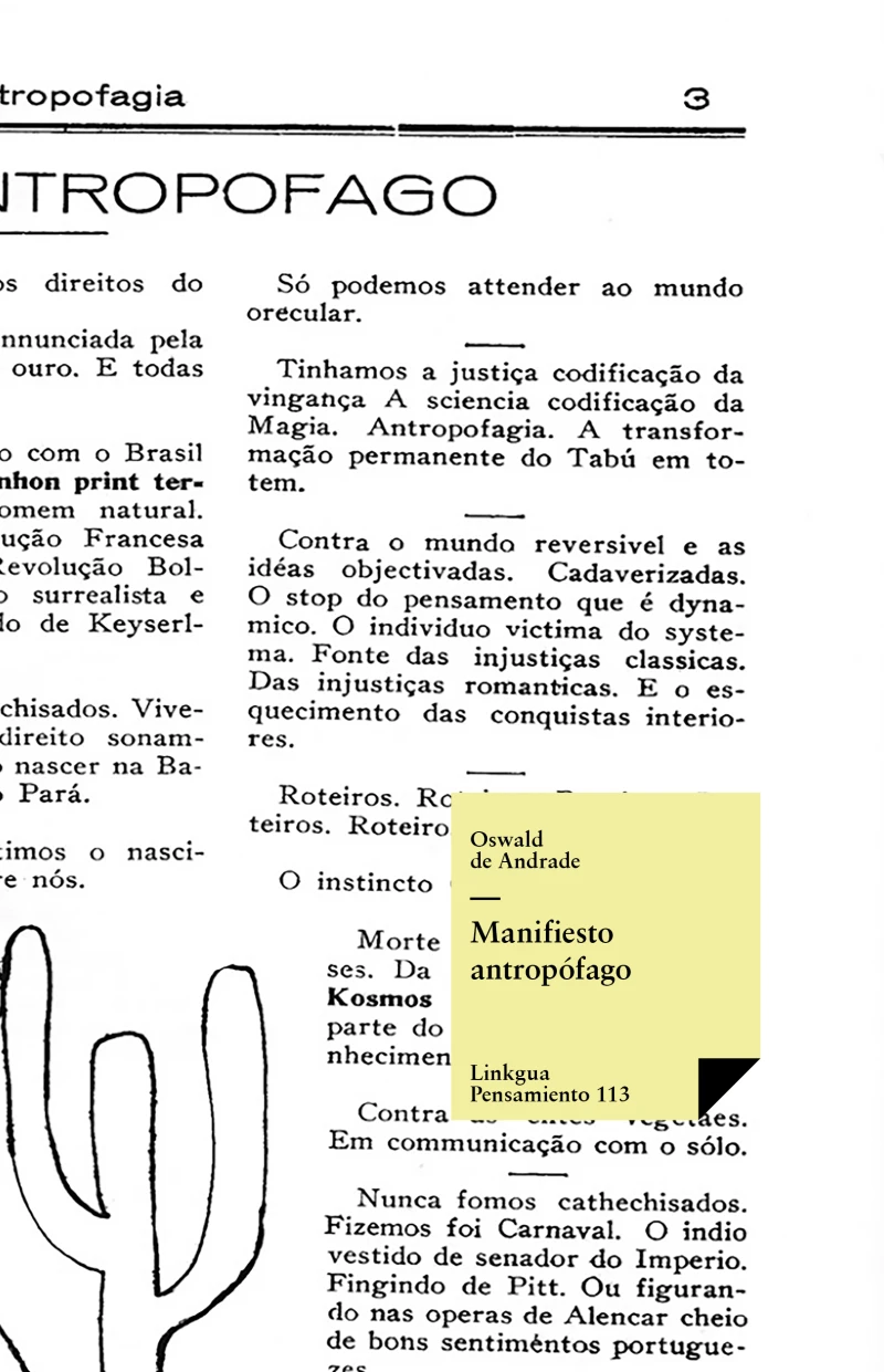 Portada: Manifiesto antropófago