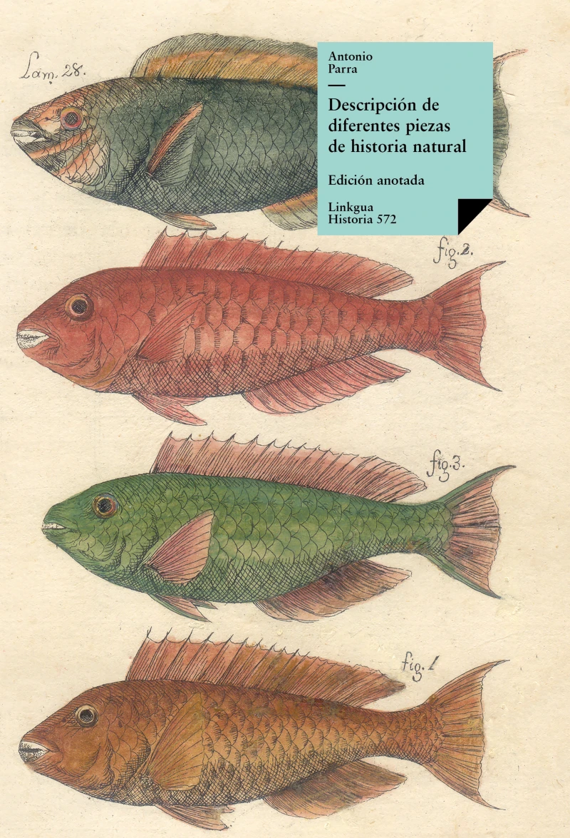 Portada: Descripción de diferentes piezas de historia natural