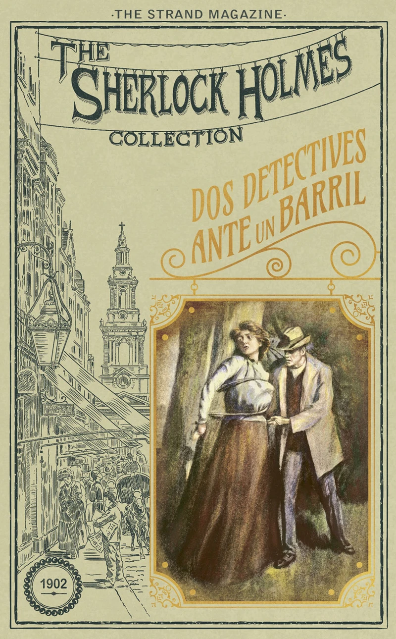 Portada: Dos detectives ante un barril