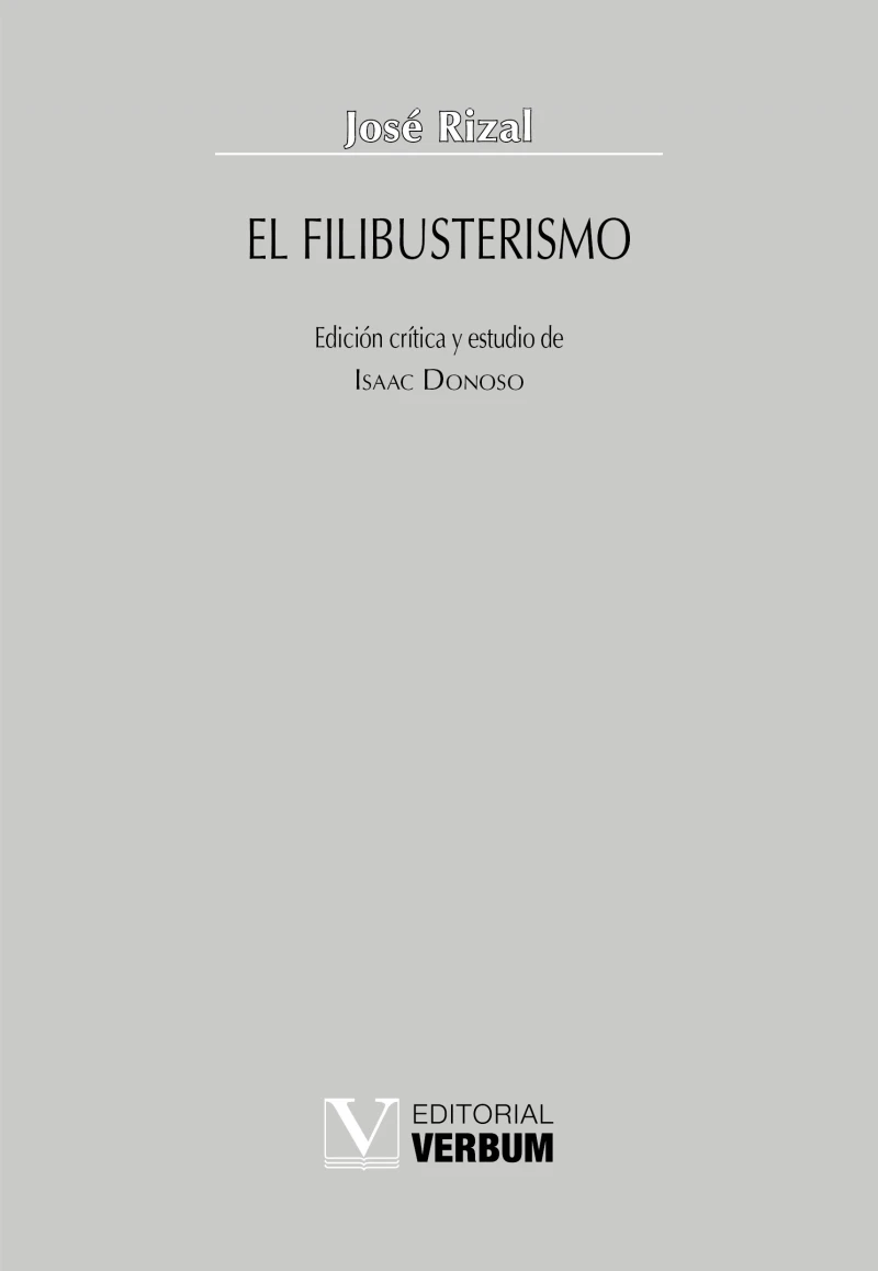 Portada: El filibusterismo