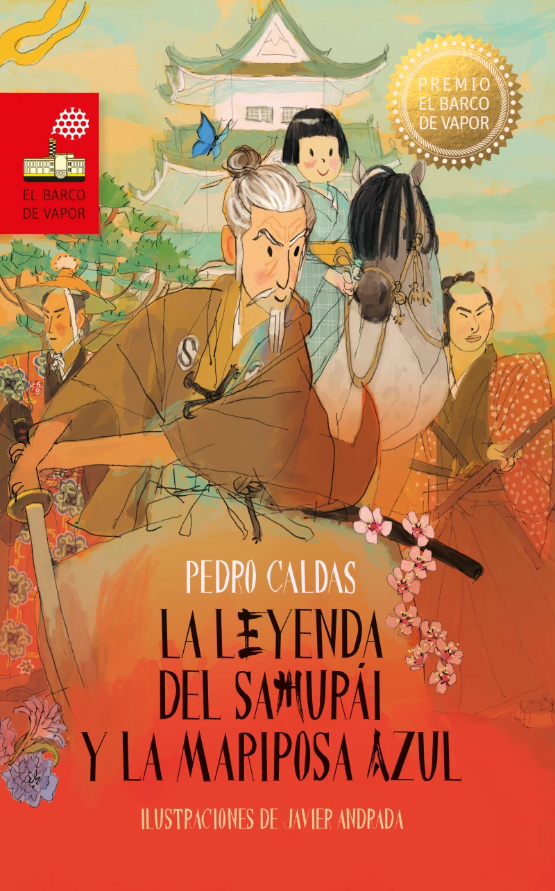 Portada: La leyenda del samurái y la mariposa azul