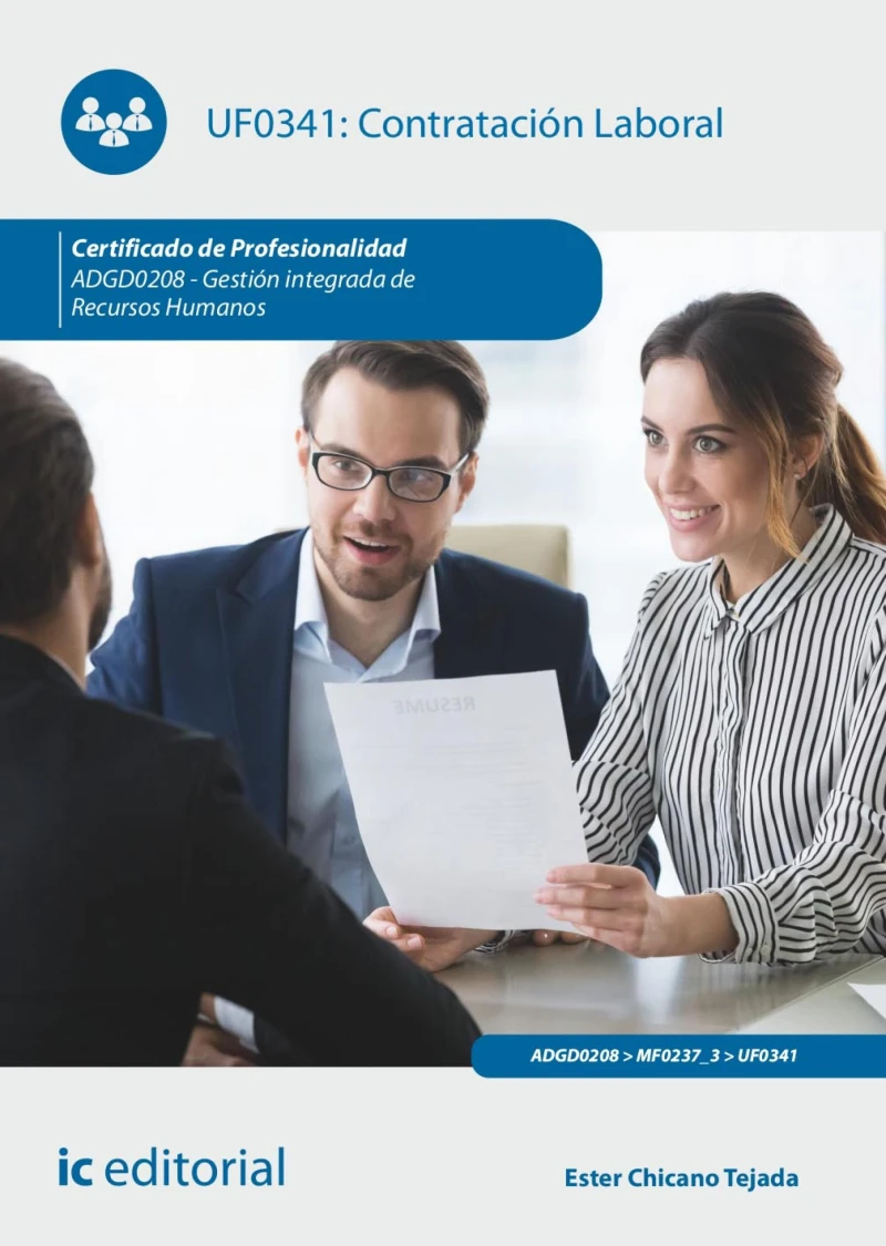 Portada: Contratación laboral. ADGD0208