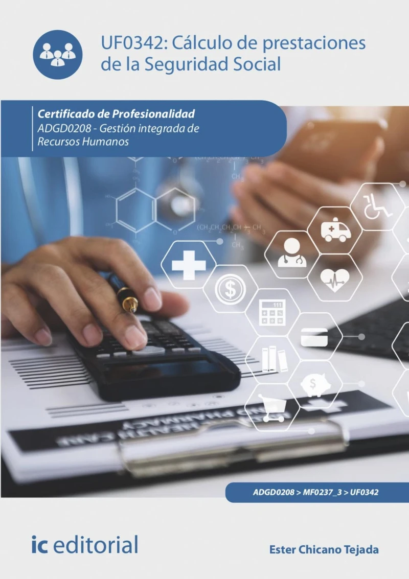 Portada: Cálculo de prestaciones de la Seguridad Social. ADGD0208