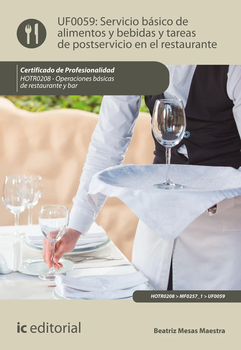 Portada: Servicio básico de alimentos y bebidas y tareas de postservicio en el restaurante. HOTR0208
