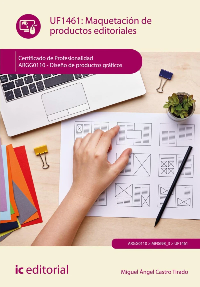 Portada: Maquetación de productos editoriales. ARGG0110