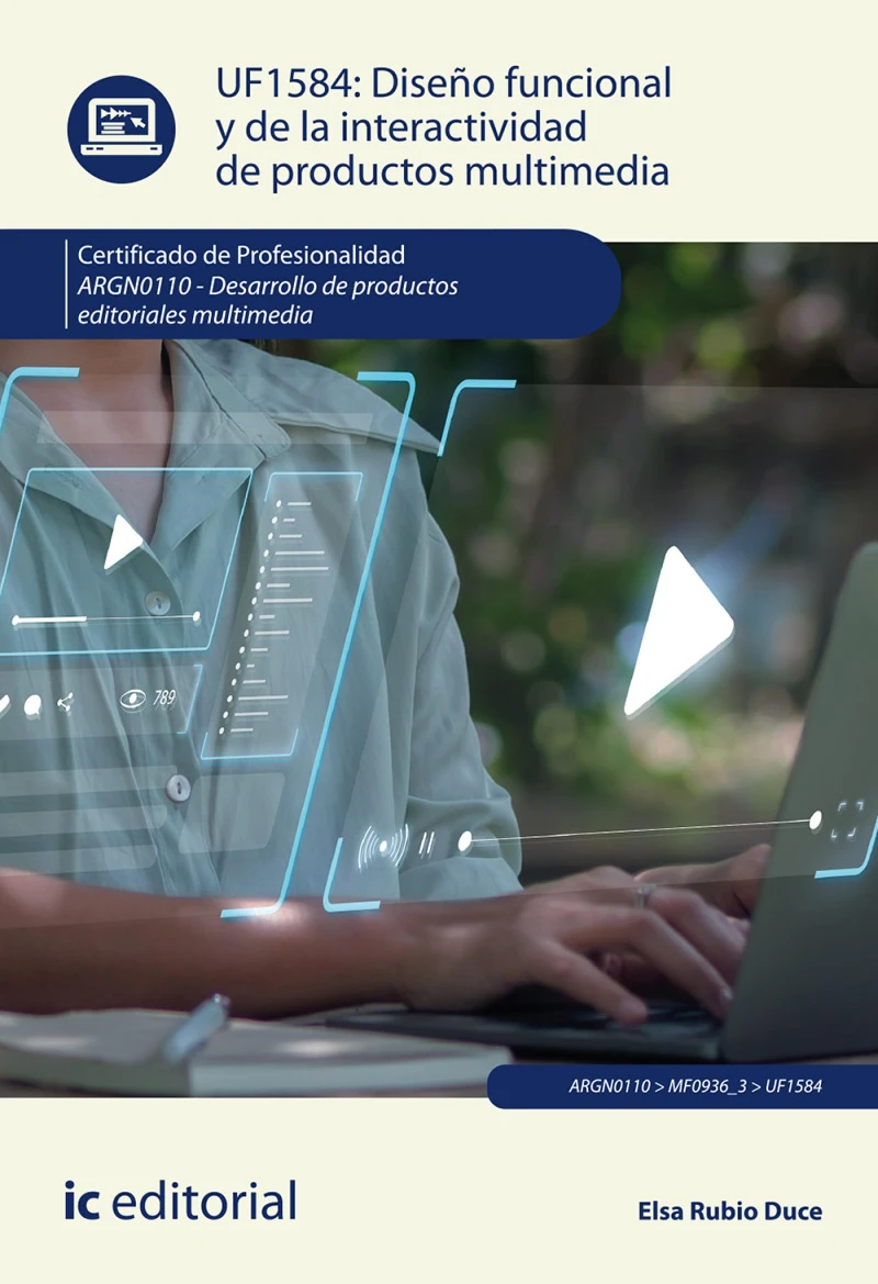Portada: Diseño funcional y de la interactividad de productos multimedia. ARGN0110
