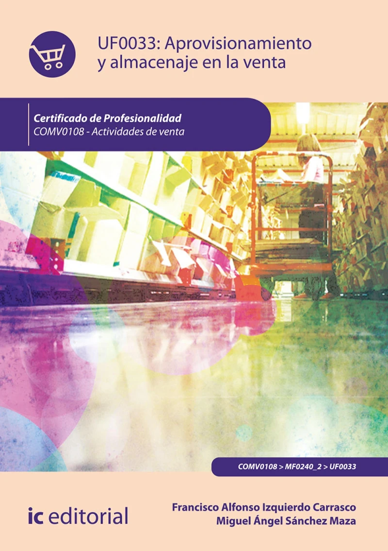 Portada: Aprovisionamiento y almacenaje en la venta. COMV0108