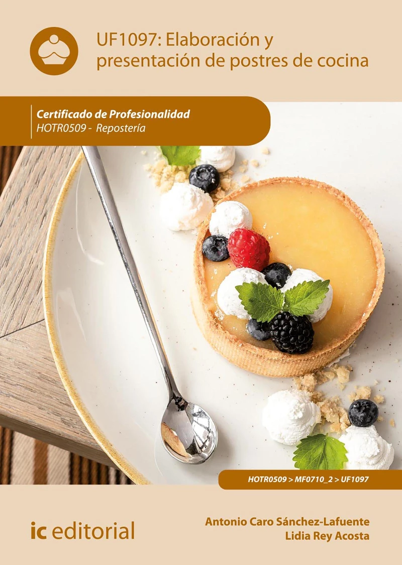 Portada: Elaboración y presentación de postres de cocina. HOTR0509