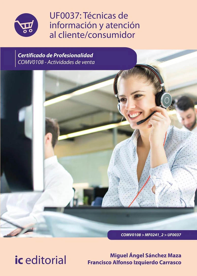 Portada: Técnicas de información y atención al cliente/consumidor. COMV0108