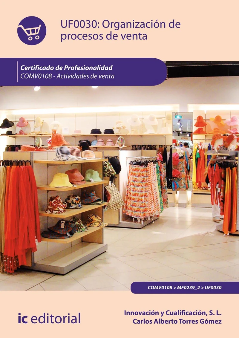 Portada: Organización de procesos de venta. COMV0108
