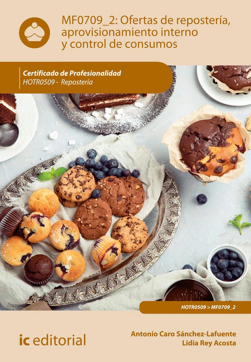 Portada: Ofertas de repostería, aprovisionamiento interno y control de consumos. HOTR0509