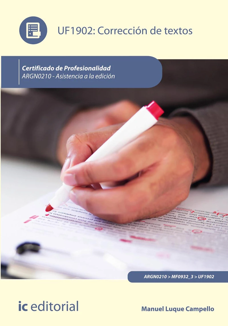 Portada: Corrección de textos. ARGN0210