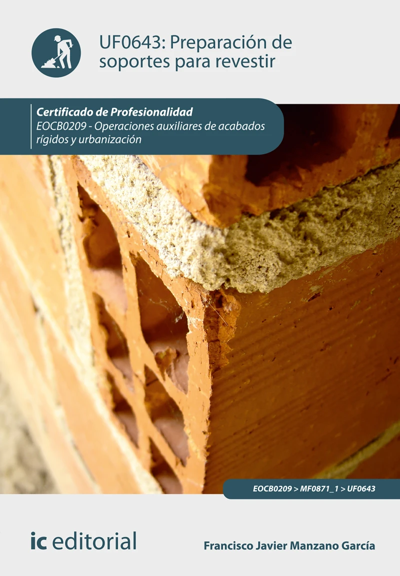 Portada: Preparación de soportes para revestir. EOCB0209
