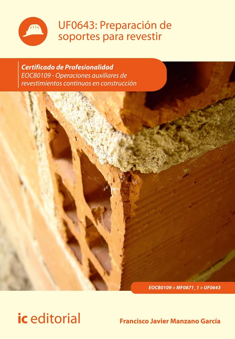 Portada: Preparación de soportes para revestir. EOCB0109