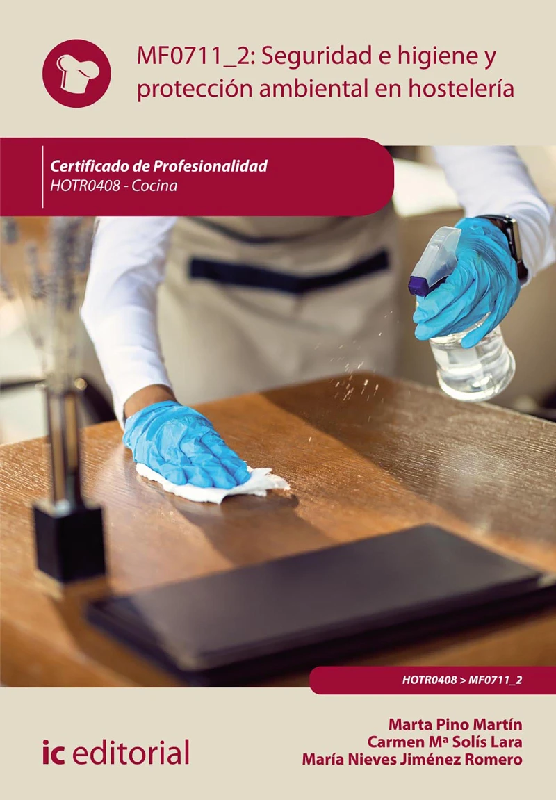 Portada: Seguridad e higiene y protección ambiental en hostelería. HOTR0408