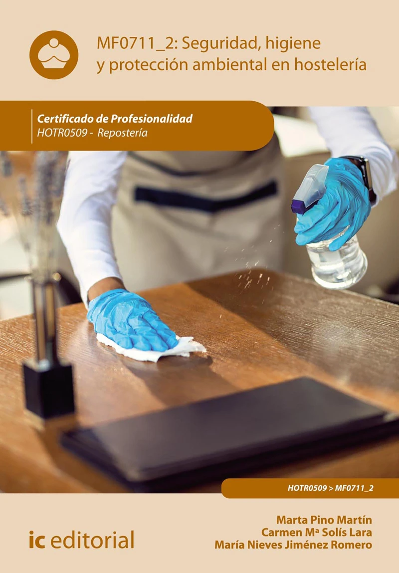 Portada: Seguridad e higiene y protección ambiental en hostelería. HOTR0509