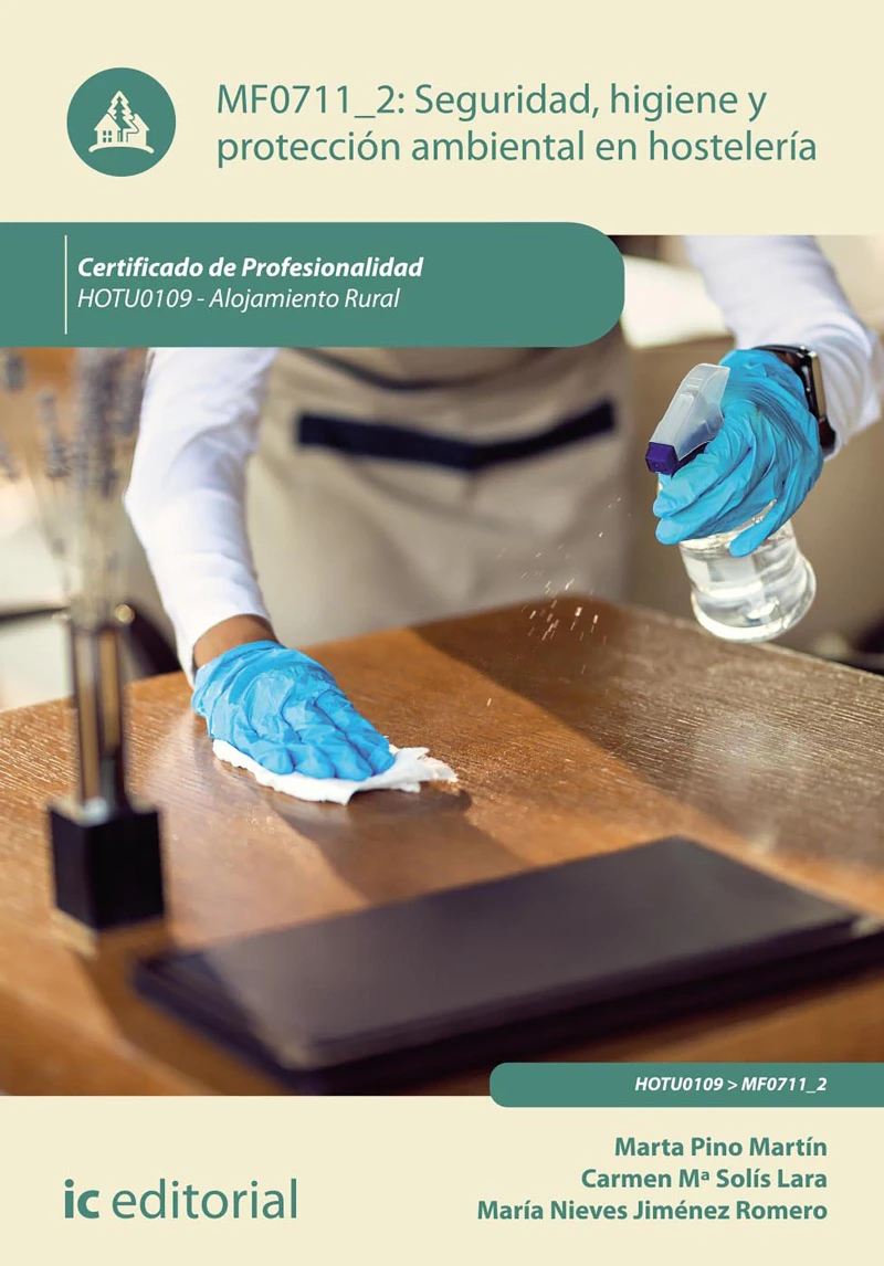 Portada: Seguridad e higiene y protección ambiental en hostelería. HOTU0109