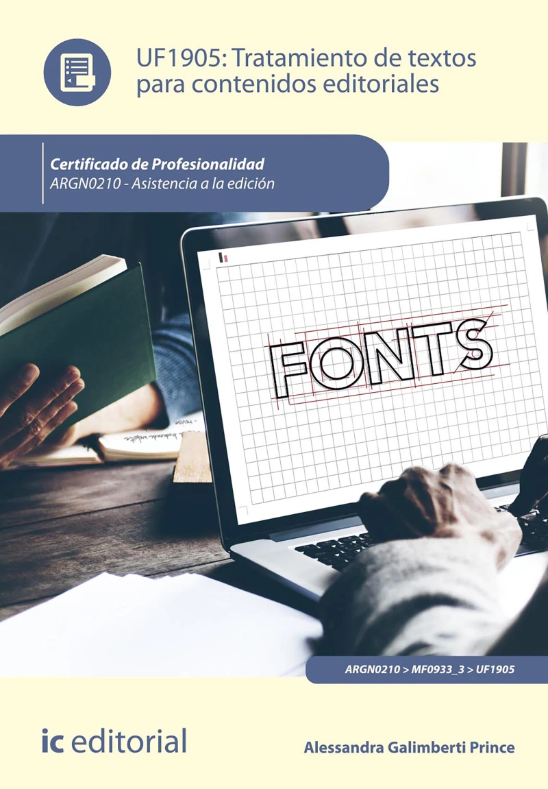 Portada: Tratamiento de textos para contenidos editoriales. ARGN0210