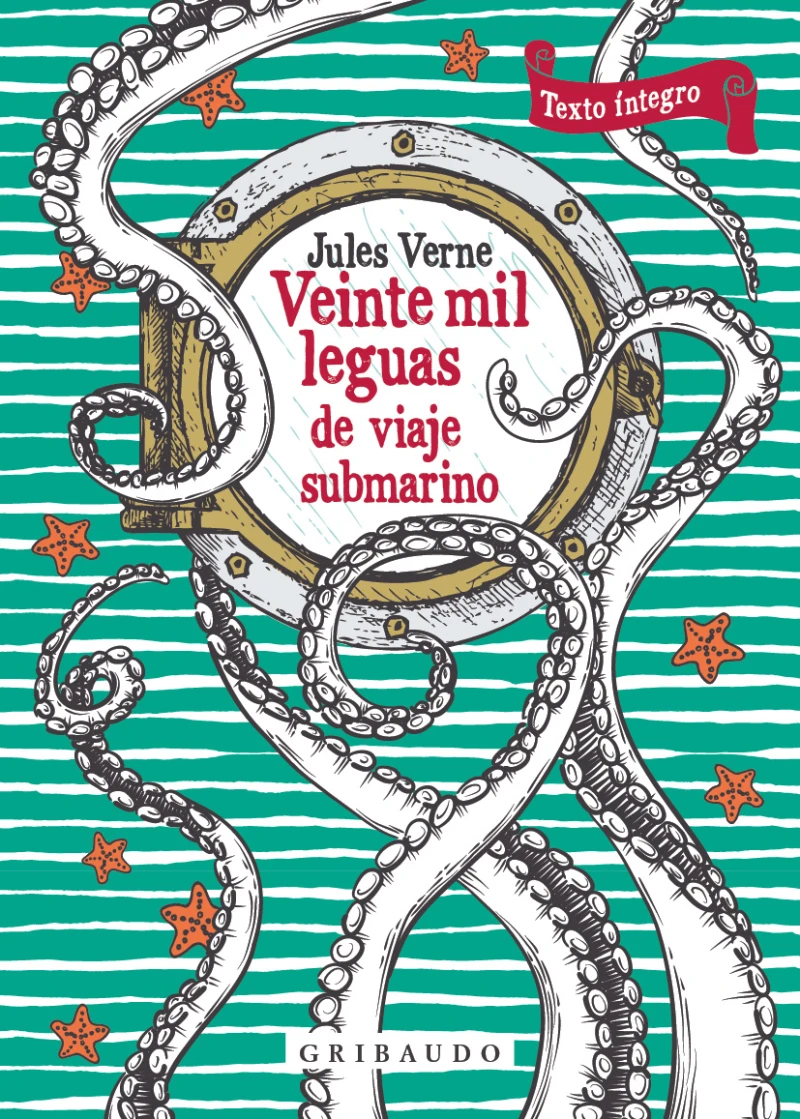 Portada: Veinte mil leguas de viaje submarino