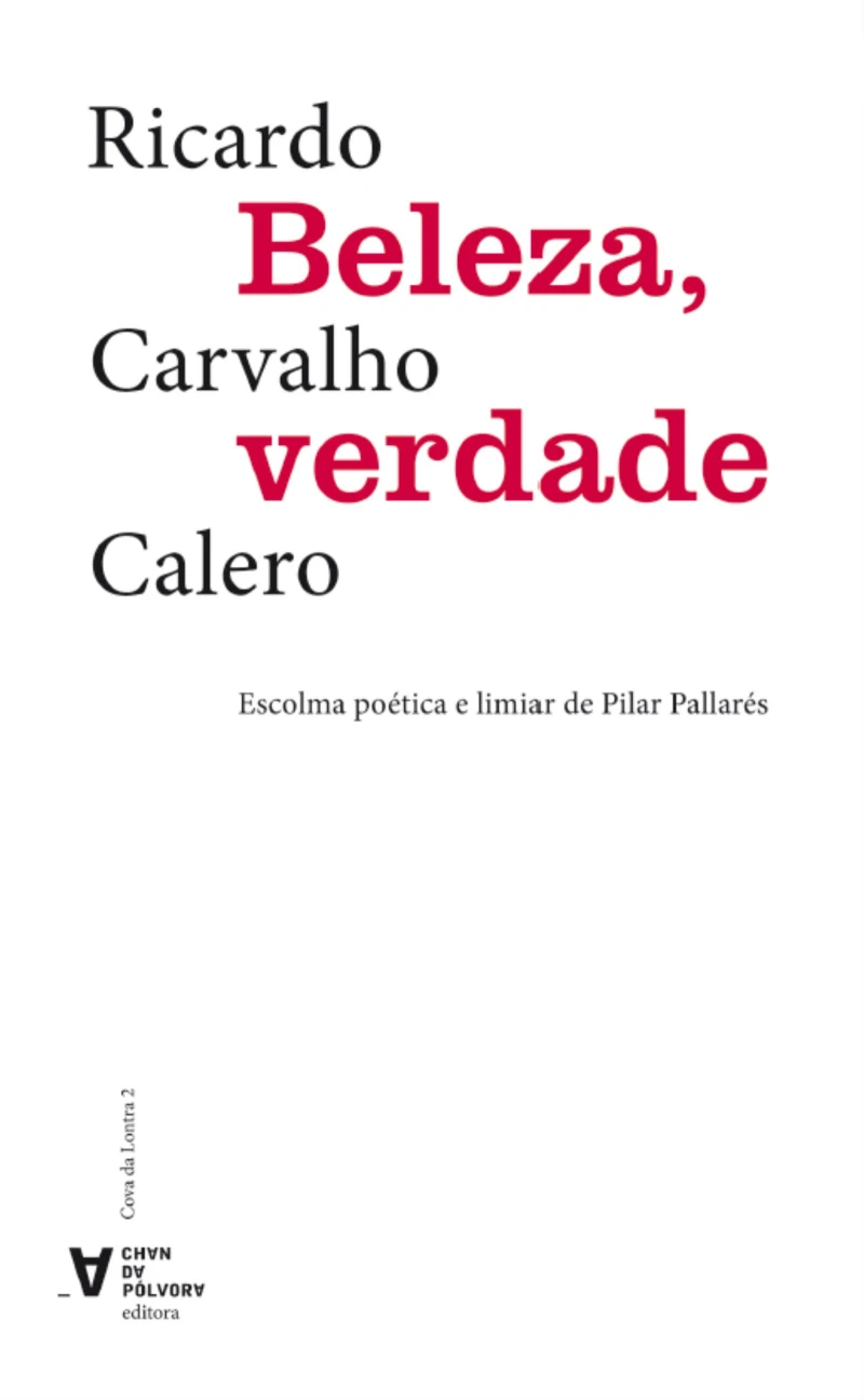 Portada: Beleza, verdade. Escolma poética de Ricardo Carbalho Calero.
