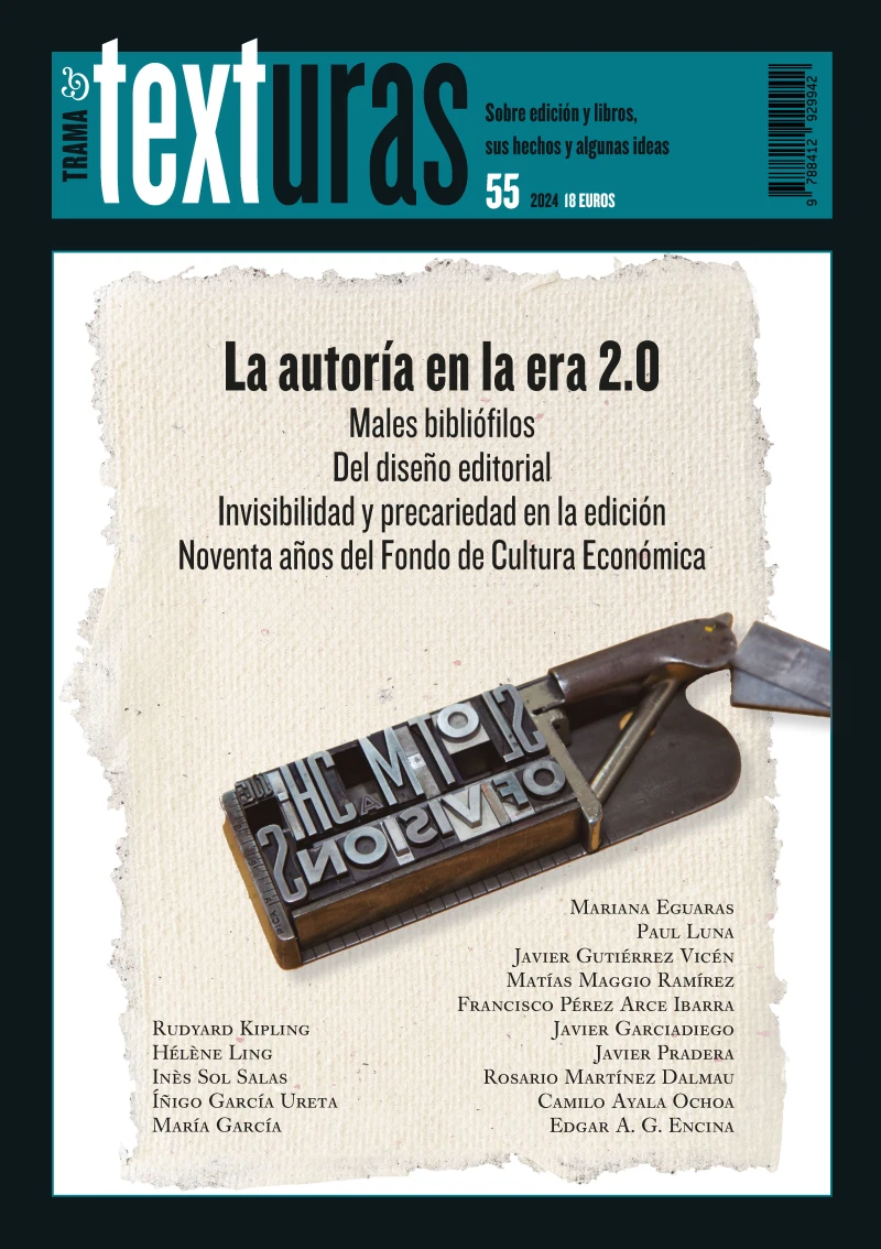 Portada: Texturas 55: La autoría en la era 2.0