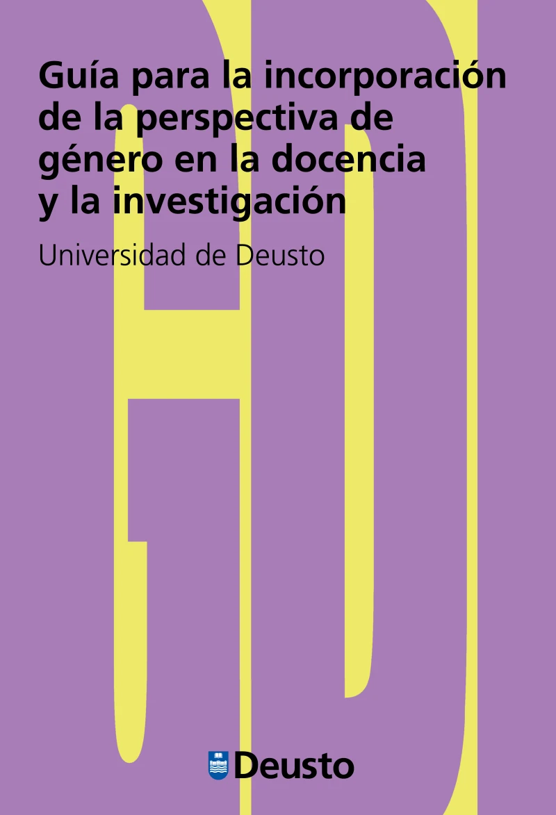 Portada: Guía para la incorporación de la perspectiva de género en la docencia y la investigación