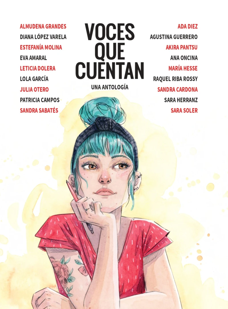 Portada: Voces que cuentan (novela gráfica)