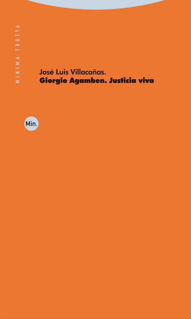Portada: Giorgio Agamben. Justicia viva
