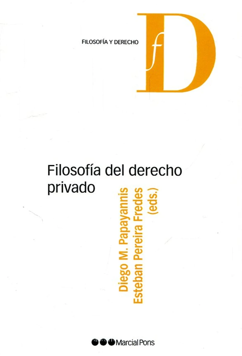 Portada: Filosofía del Derecho privado