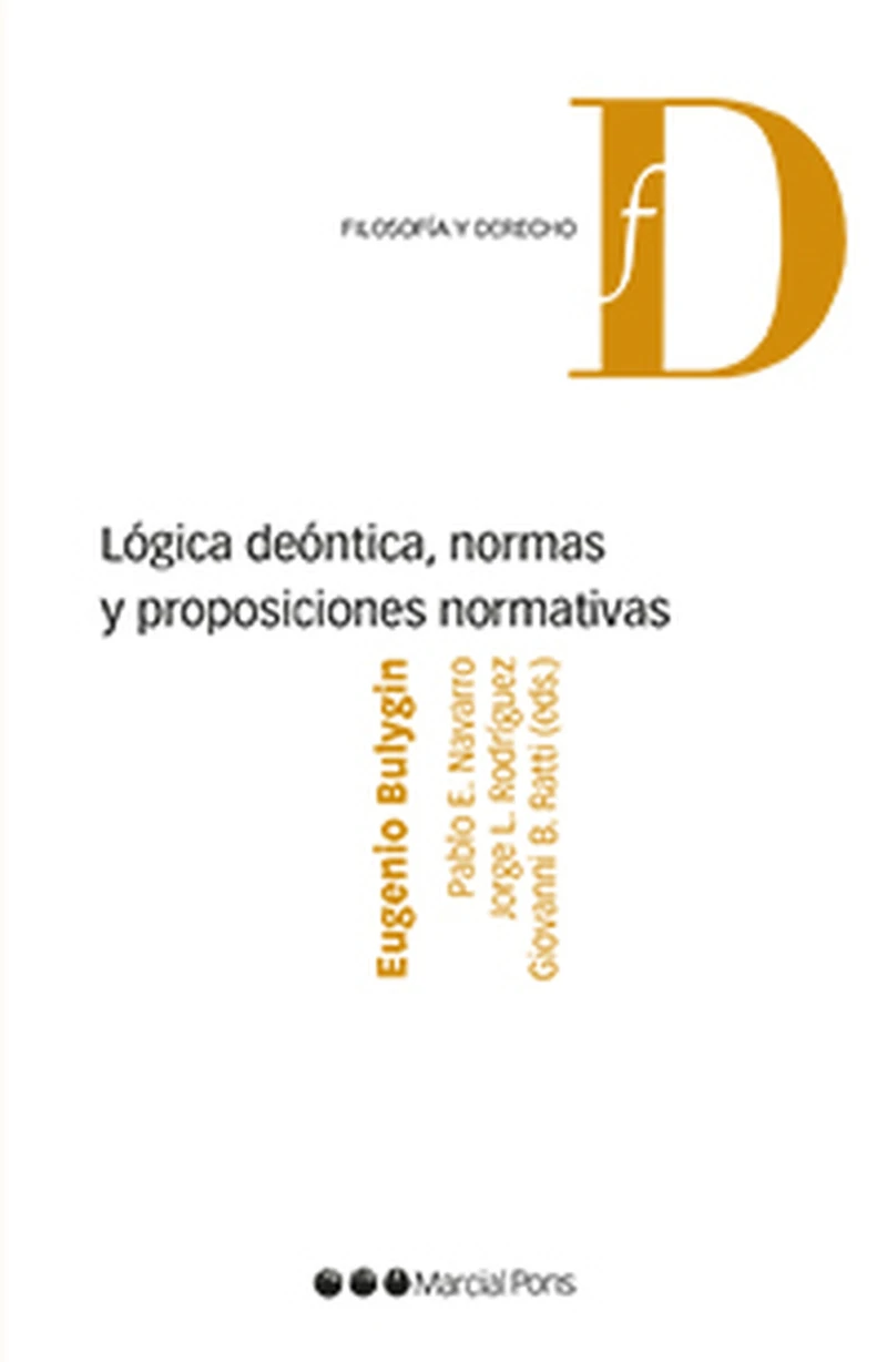 Portada: Lógica deóntica, normas y proposiciones normativas