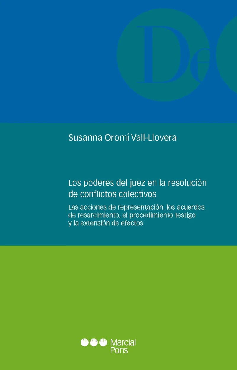 Portada: Los poderes del juez en la resolución de conflictos colectivos