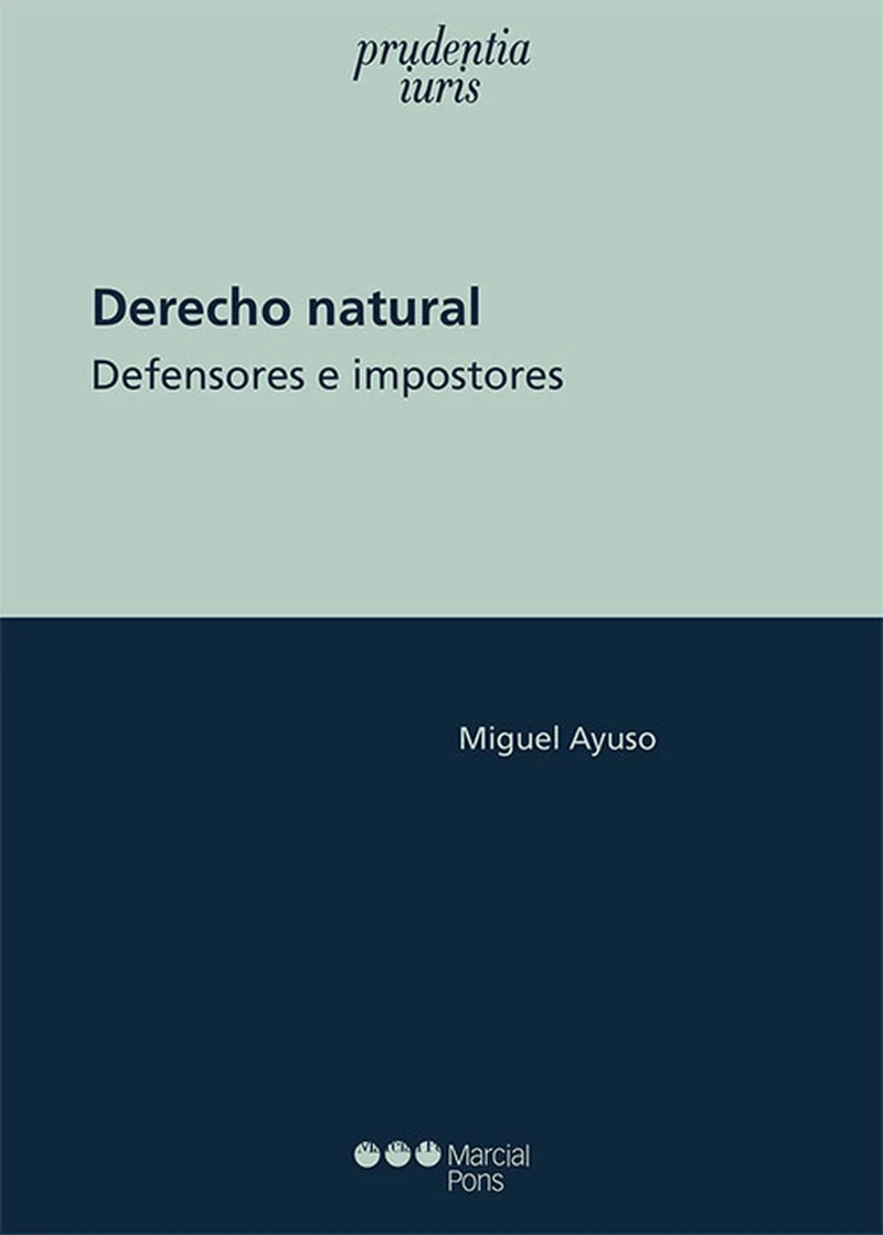 Portada: Derecho natural. Defensores e impostores