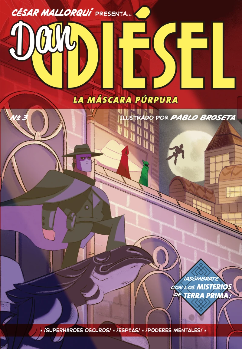 Portada: Dan Diésel 3: La máscara púrpura