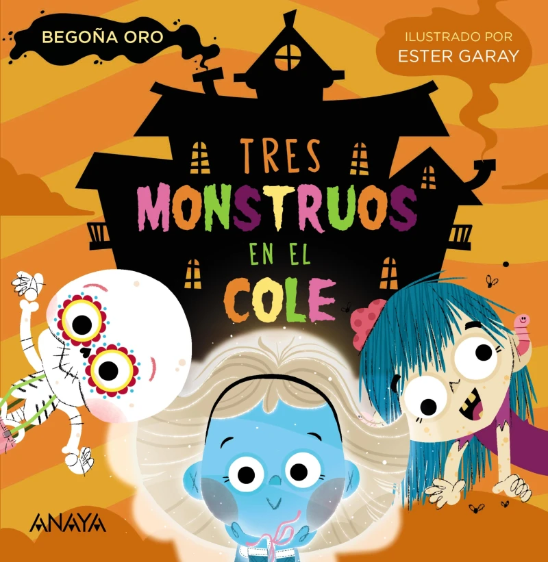Portada: Tres monstruos en el cole