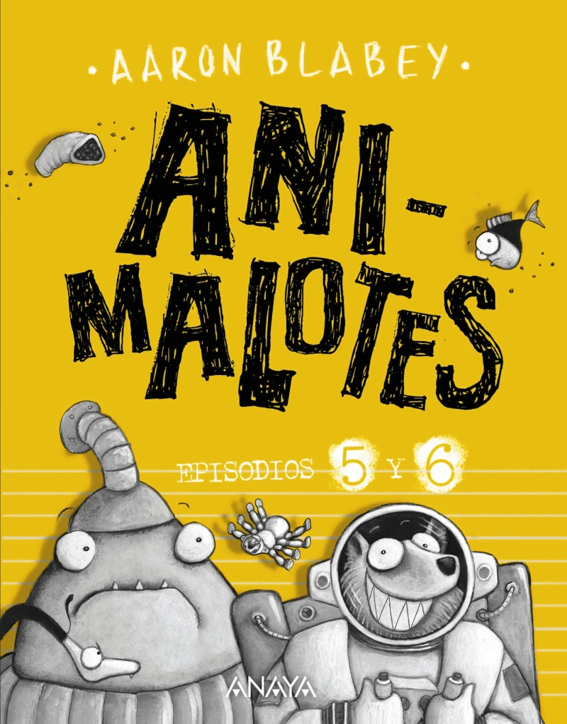 Portada: Animalotes 5 y 6: Follón intergaláctico / Aliens contra Animalotes