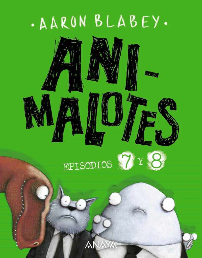 Portada: Animalotes 7 y 8: Desmadre prehistórico / Supermalotes