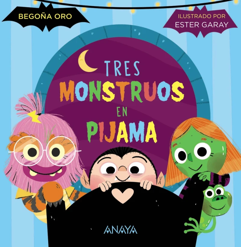 Portada: Tres monstruos en pijama