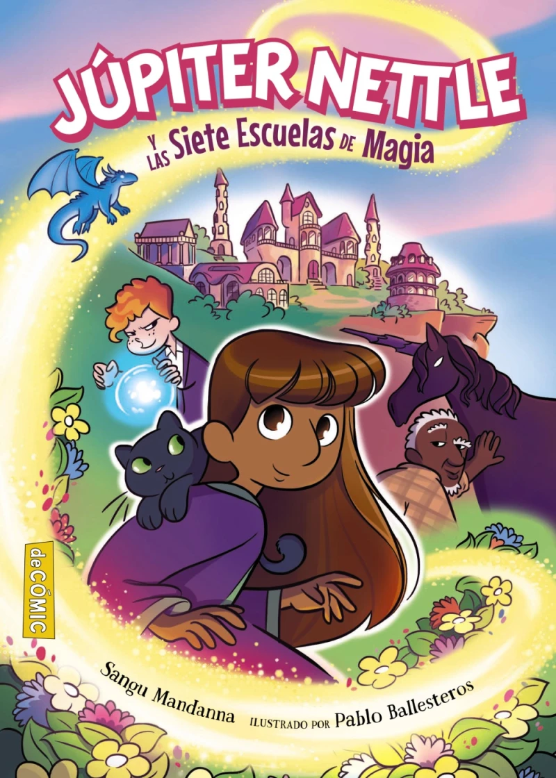 Portada: Júpiter Nettle y las Siete Escuelas de Magia