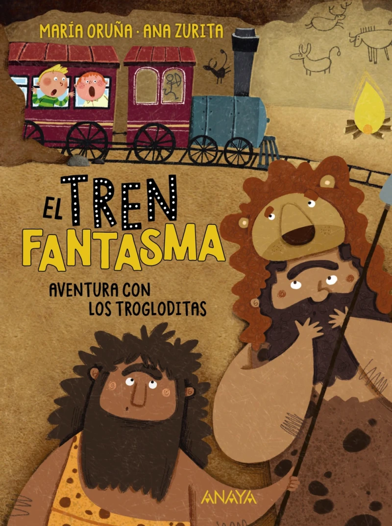 Portada: El tren fantasma: Aventura con los trogloditas