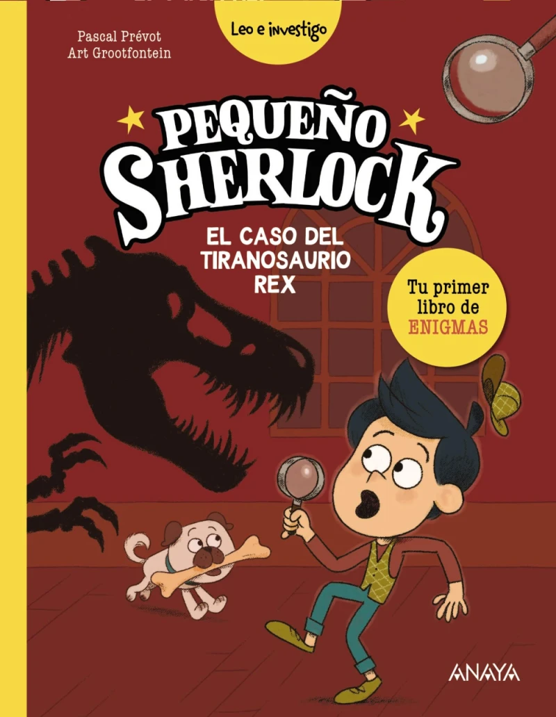 Portada: Pequeño Sherlock: El caso del tiranosaurio rex