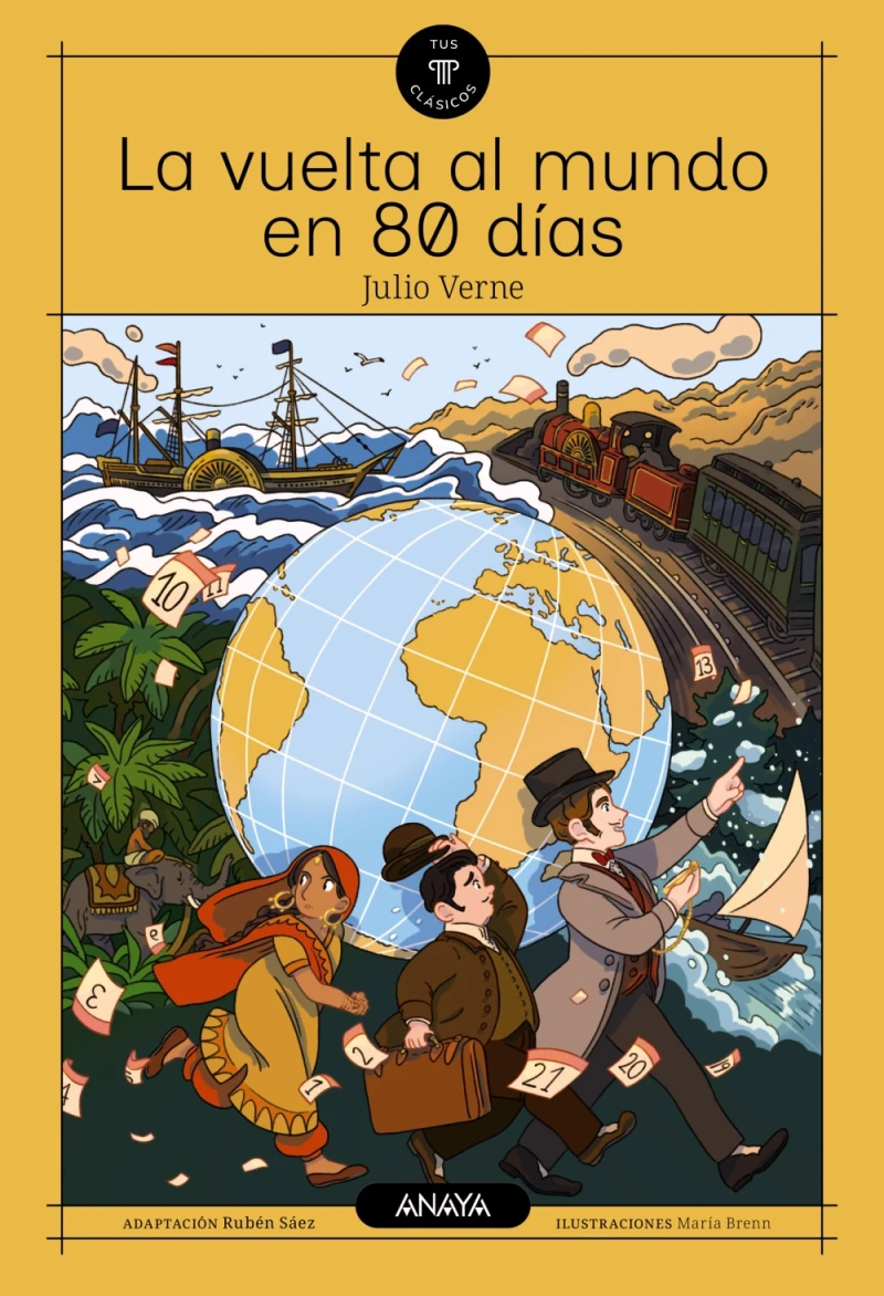 Portada: La vuelta al mundo en 80 días