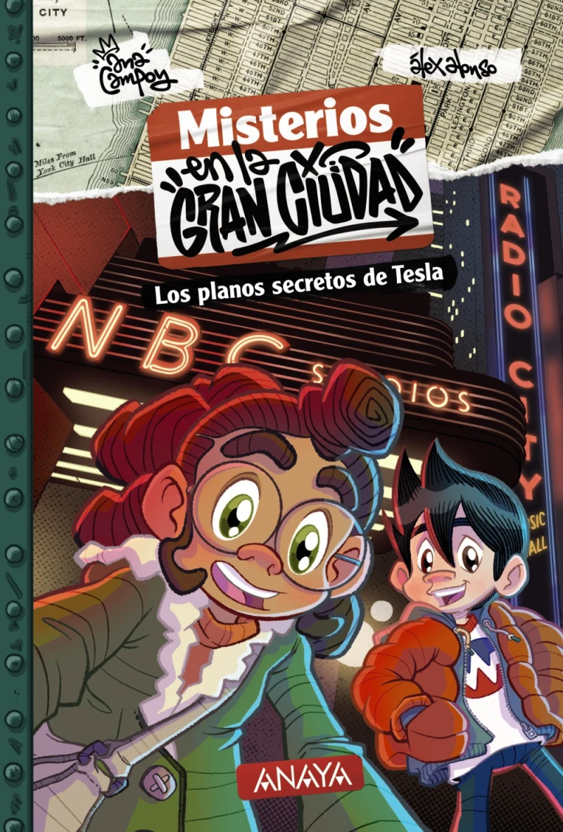 Portada: Misterios en la gran ciudad 4. Los planos secretos de Tesla