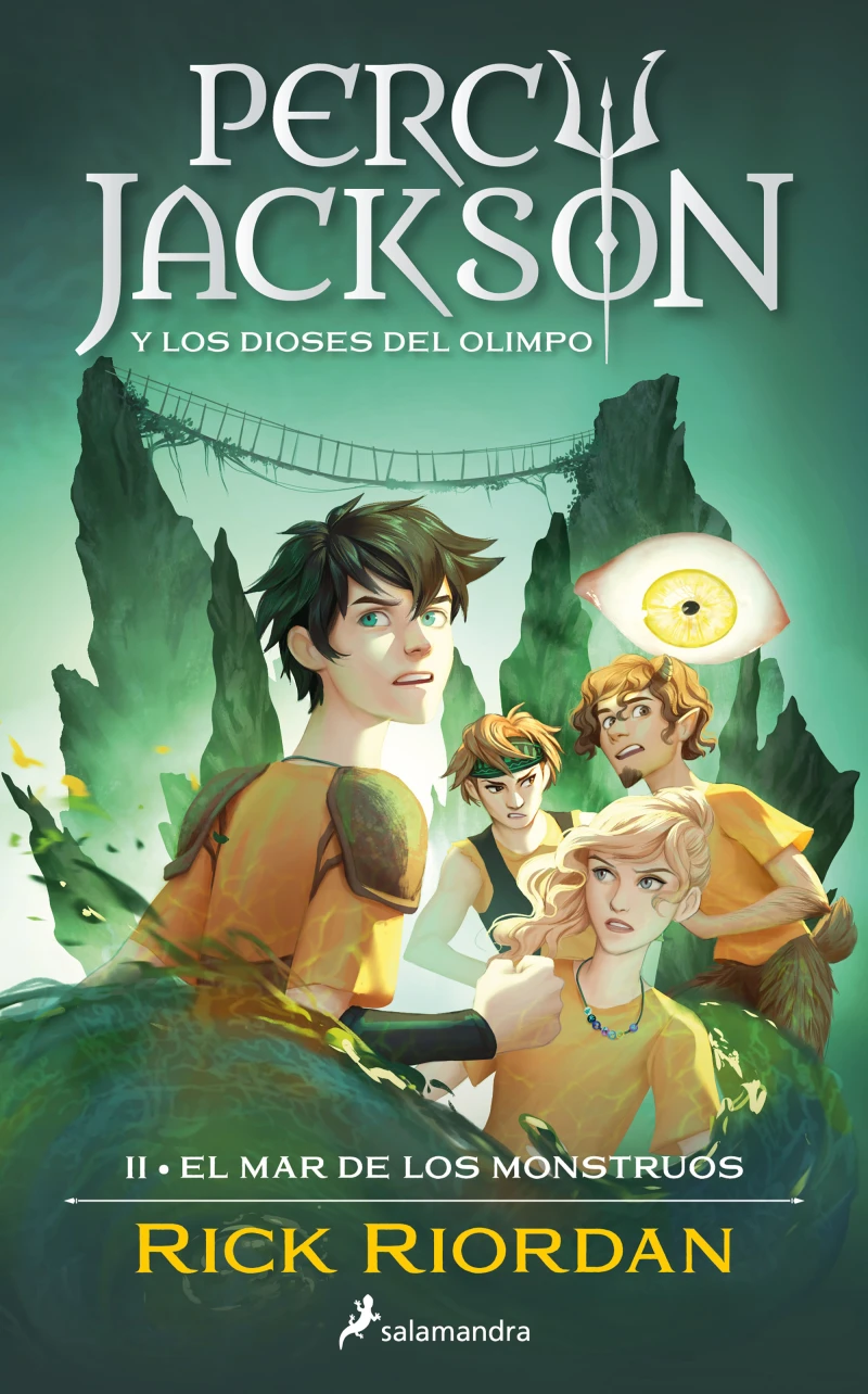 Portada: El mar de los monstruos (Percy Jackson y los dioses del Olimpo 2)