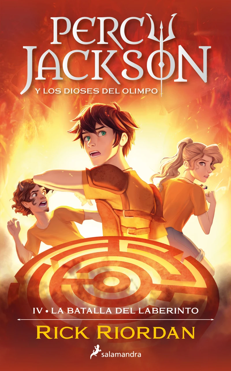 Portada: La batalla del laberinto (Percy Jackson y los dioses del Olimpo 4)